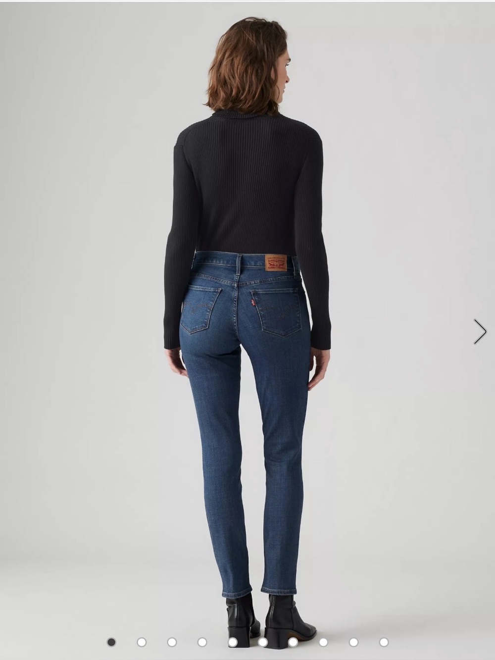 Dark Blue Slimming Skinny Jeans - Women - Picture 3 of 7